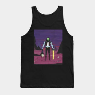 Skull Face in Colour Tank Top